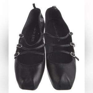 Alexander McQueen Black Flats Sleek Minimalist Design